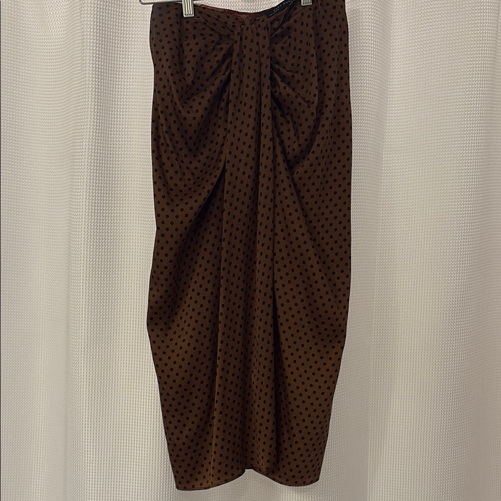 Brown Polka Dot Skirt